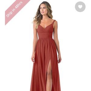 Azazie Terracotta Chanel Dress Size 0/2